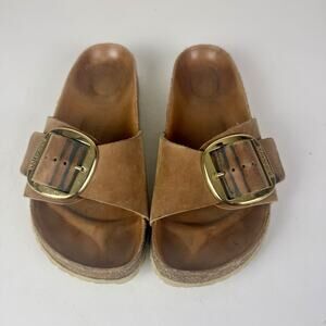 Birkenstock Madrid Big Buckle Cognac Oiled Leather Exquisite Regular EU 41 US 10
